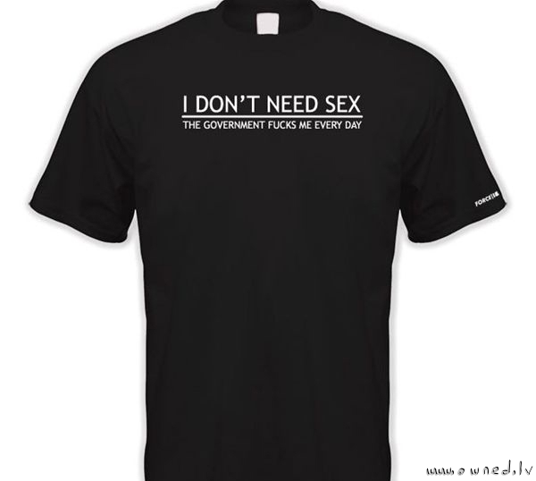 I dont need sex