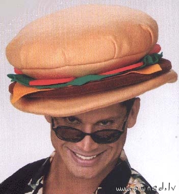 Cheeseburger hat