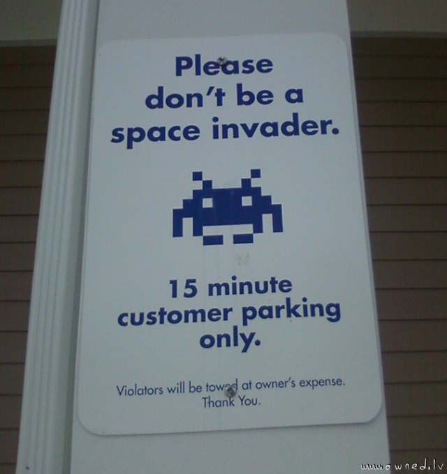 Dont be a space invader