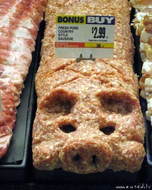 Pork style sausage