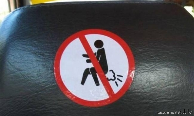 Dont fart sign