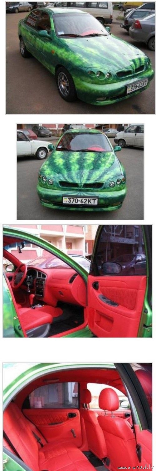 Watermelon car