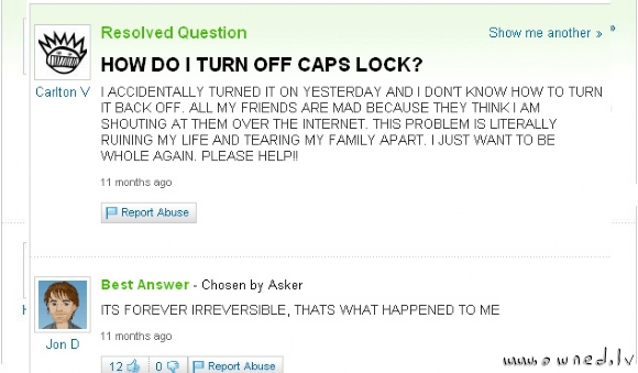 Caps lock