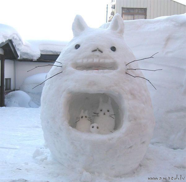 Strange snowman