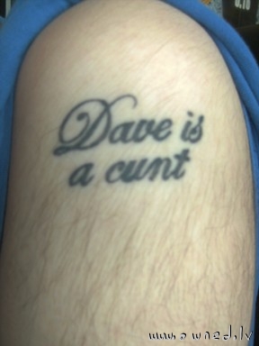 Stupid tattoo