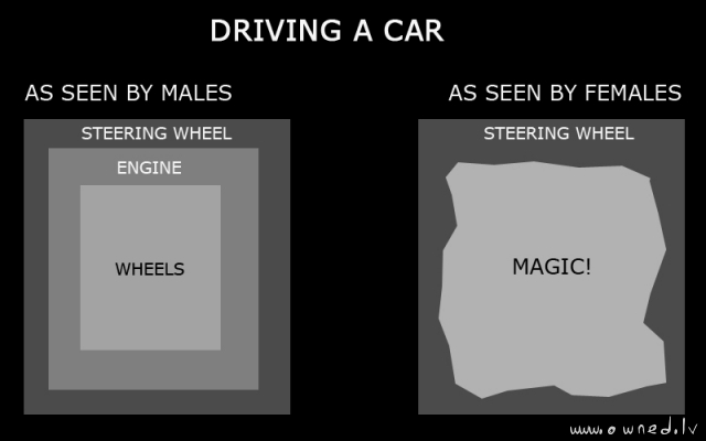 Driving a car