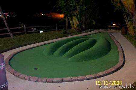 Naughty golf field