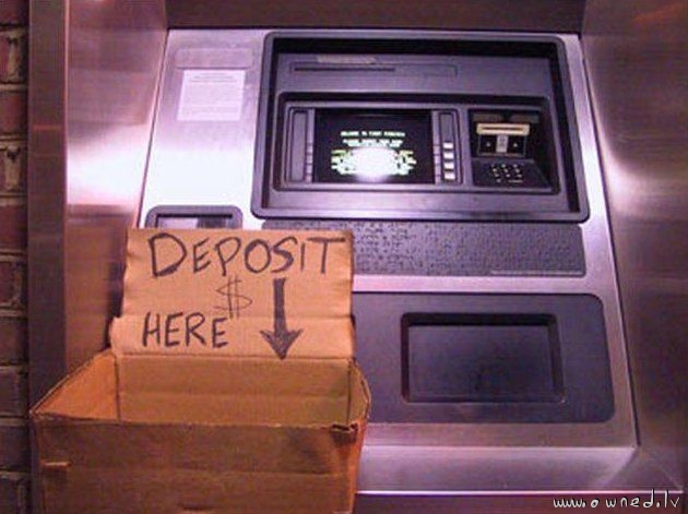 Deposit here