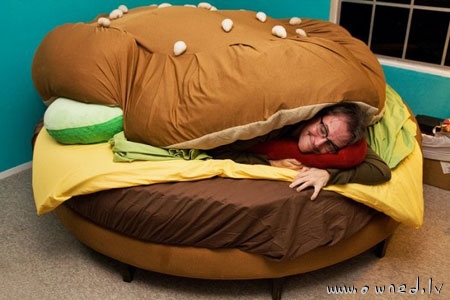 Cheeseburger bed