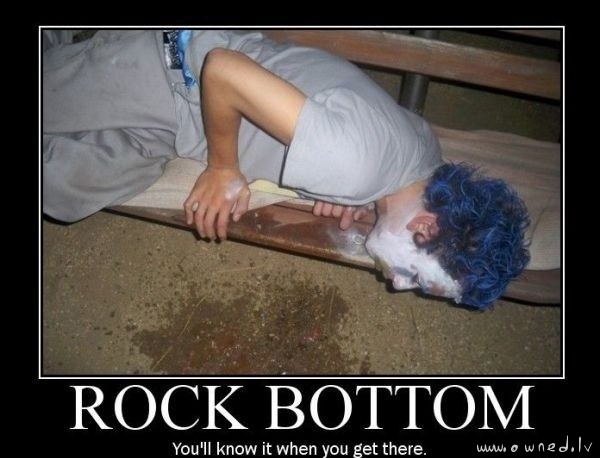 Rock bottom