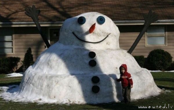 Giant snowman