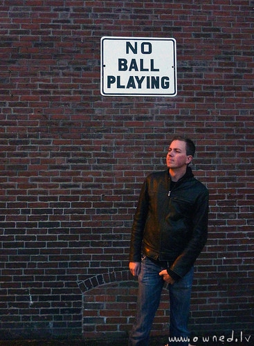 No ball playing