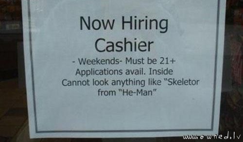 Now hiring