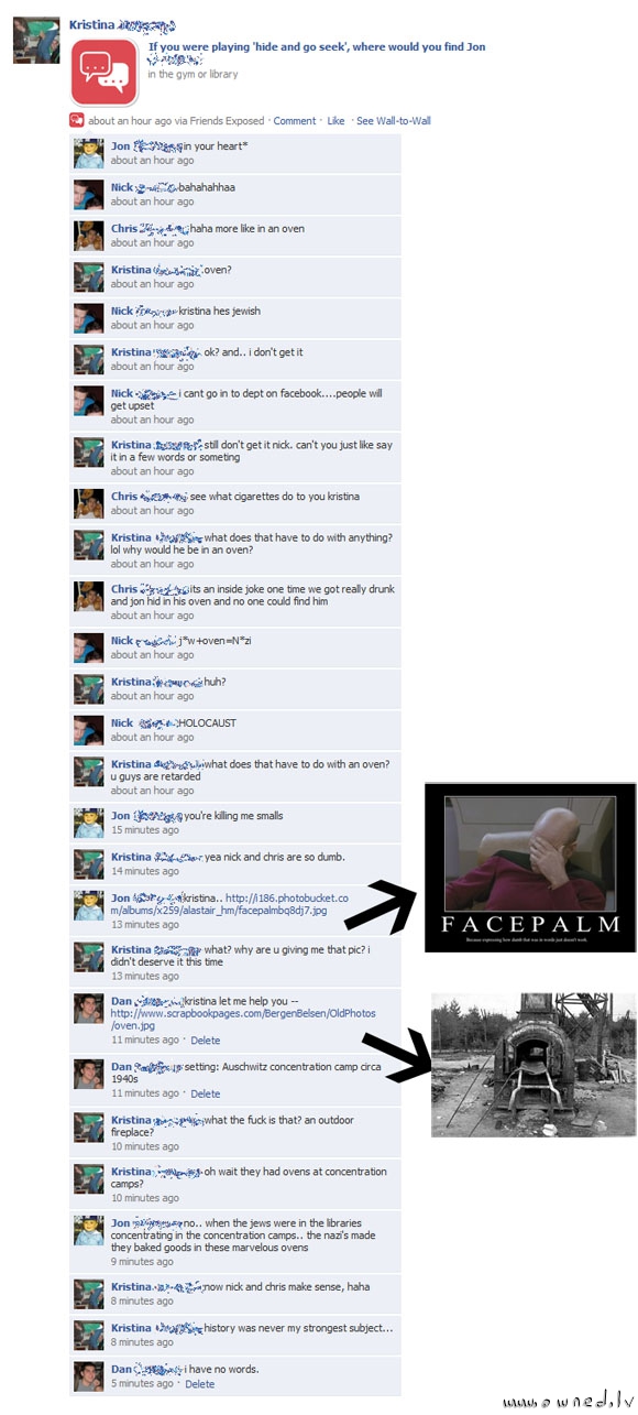 Epic facebook facepalm