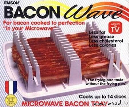 Microwave bacon tray