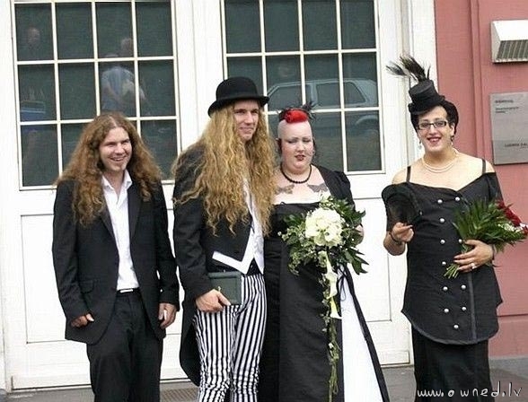 Goth wedding