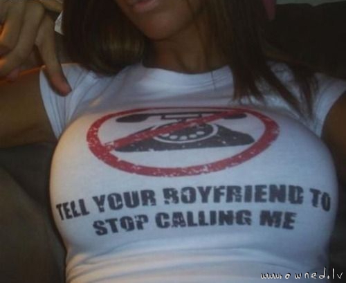 Tell your boyfriend