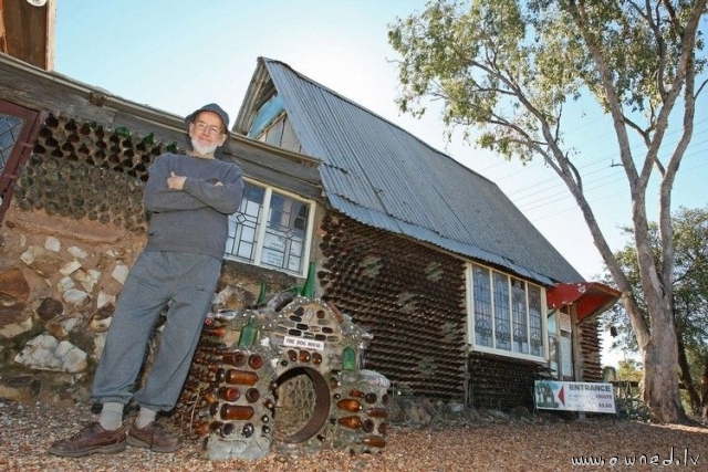 A house built from bottles