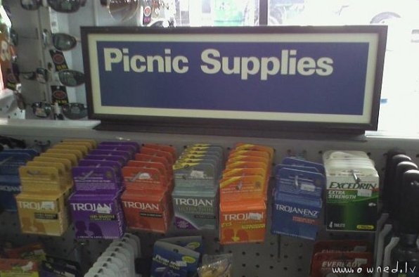 Picnic supplies