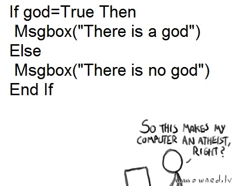 Atheist computer