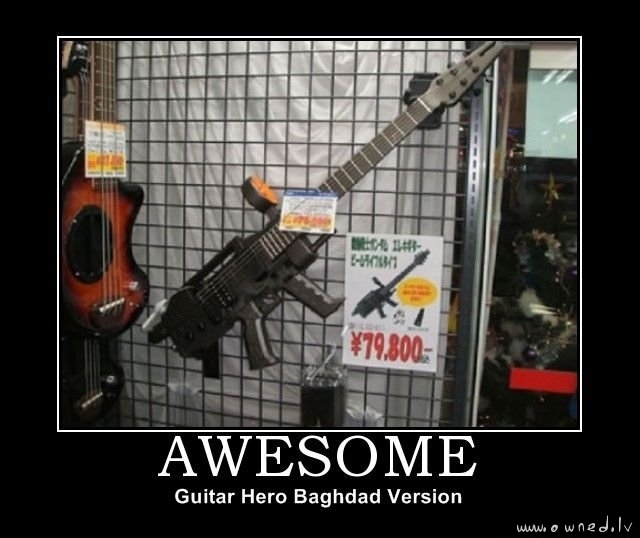 Guitar Hero Baghdad version