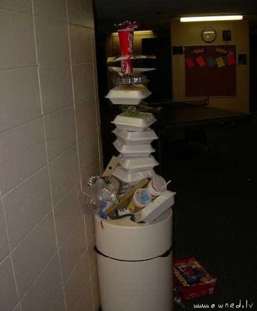 Tower of trash