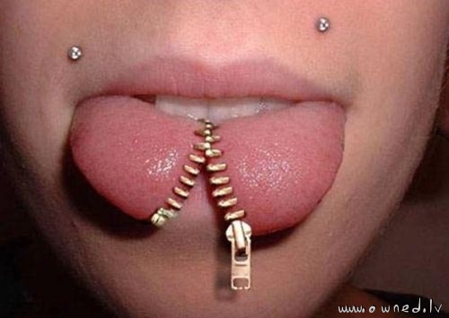 Tongue piercing