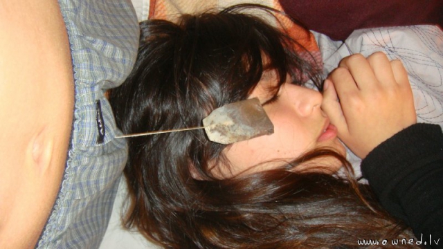 Teabagging your girlfriend
