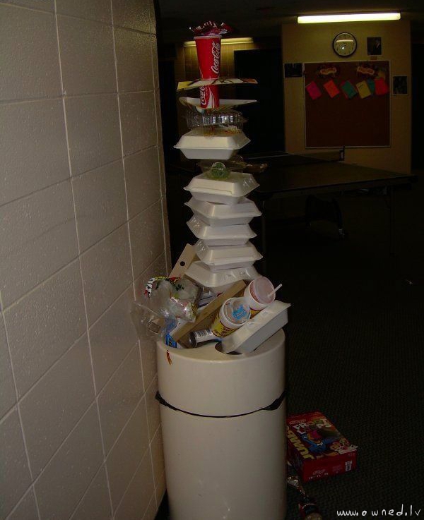 Trash tower