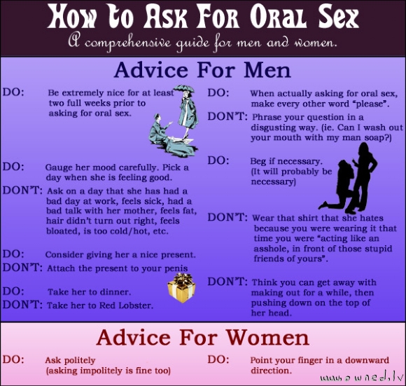 How to ask for oral sex