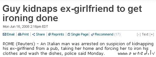 Guy kidnaps his ex