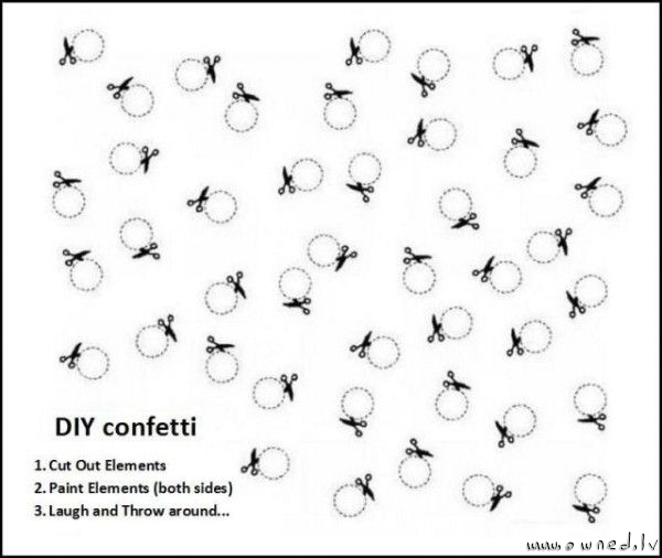 DIY confetti