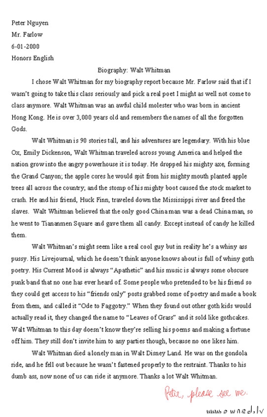 Biography of Walt Whitman