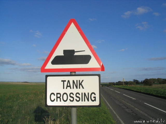 Tank crossing