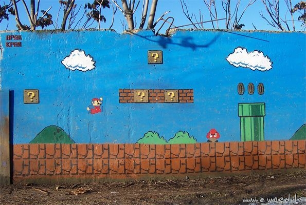 Mario graffiti