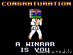 A WinRar is you