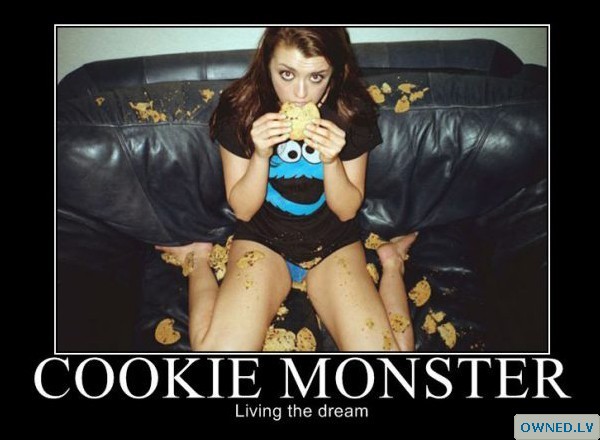 Cookie Monster On The Attack