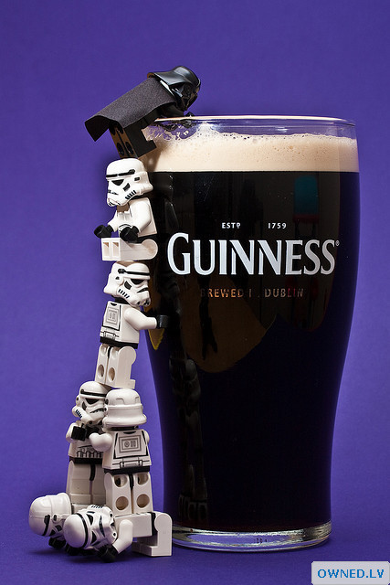 Guiness went over to the dark side... of beer!