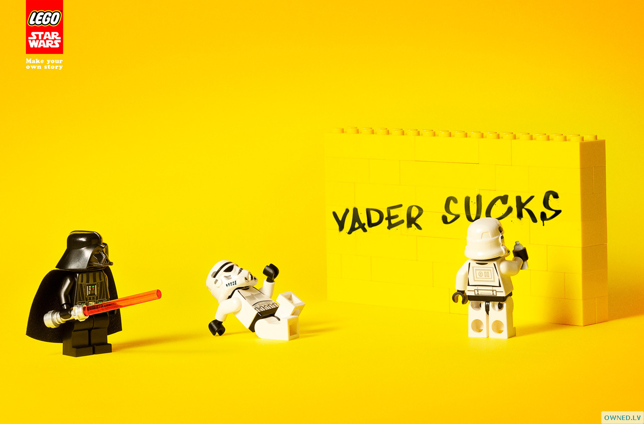 Lego Vader is not amused.