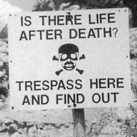 Trespass here and find out !