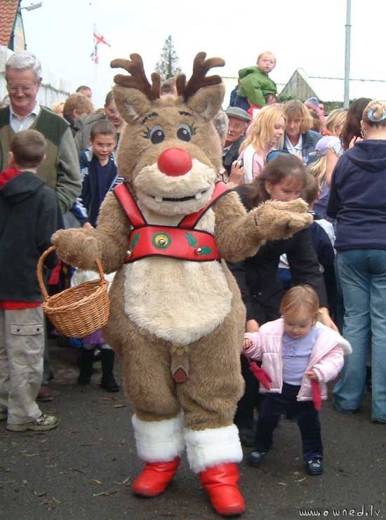 Funny reindeer costume