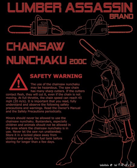 Chainsaw nunchaku