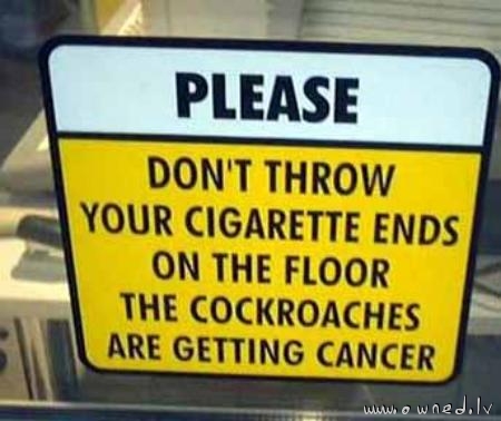 Cockroaches are getting cancer