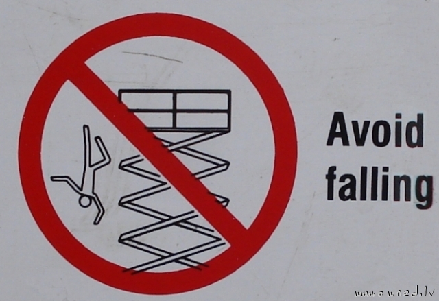 Avoid falling