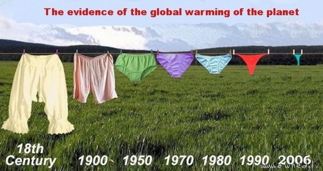 Evidence of the global warming of the planet