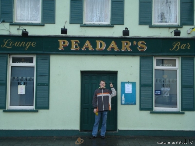 Peadars's bar - funny for latvians