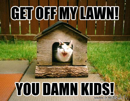 Get off my lawn !