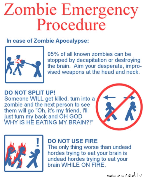 Zombie emergency procedure