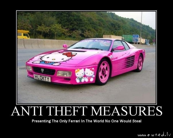 Anti theft measures