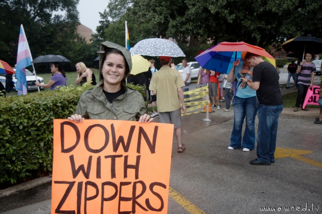 Down with zippers
